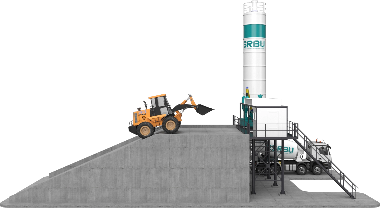 مصنع الخرسانة RBU ES-60 (منحدر)
